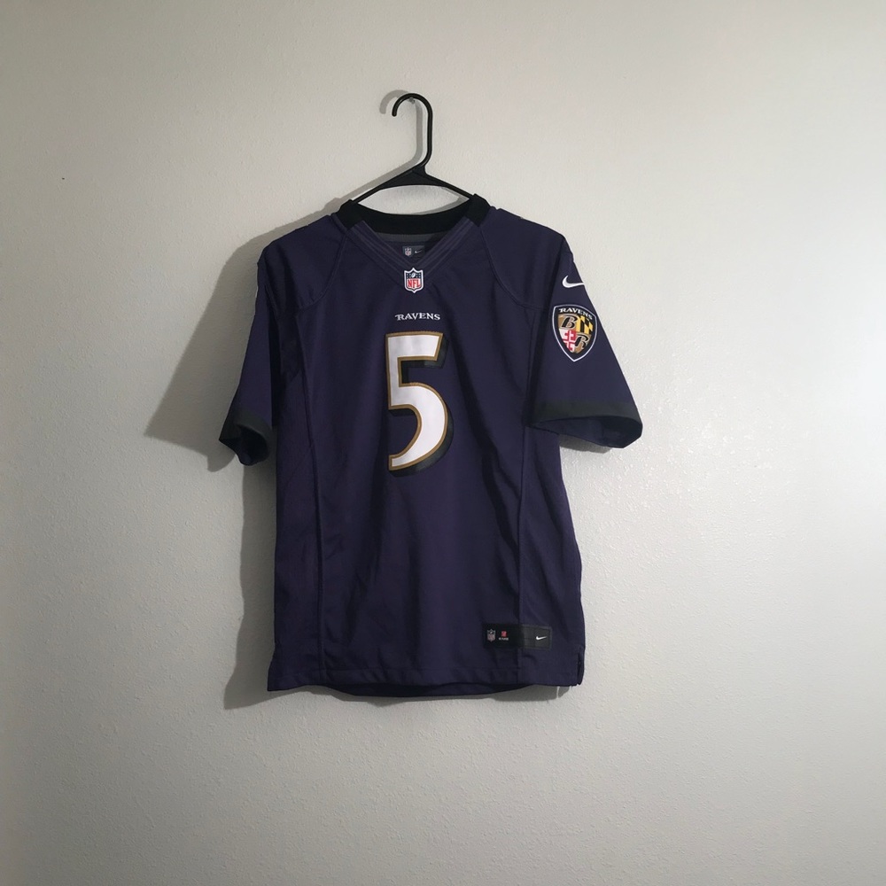 Nike Joe Flacco #5 Baltimore Ravens Jersey Large